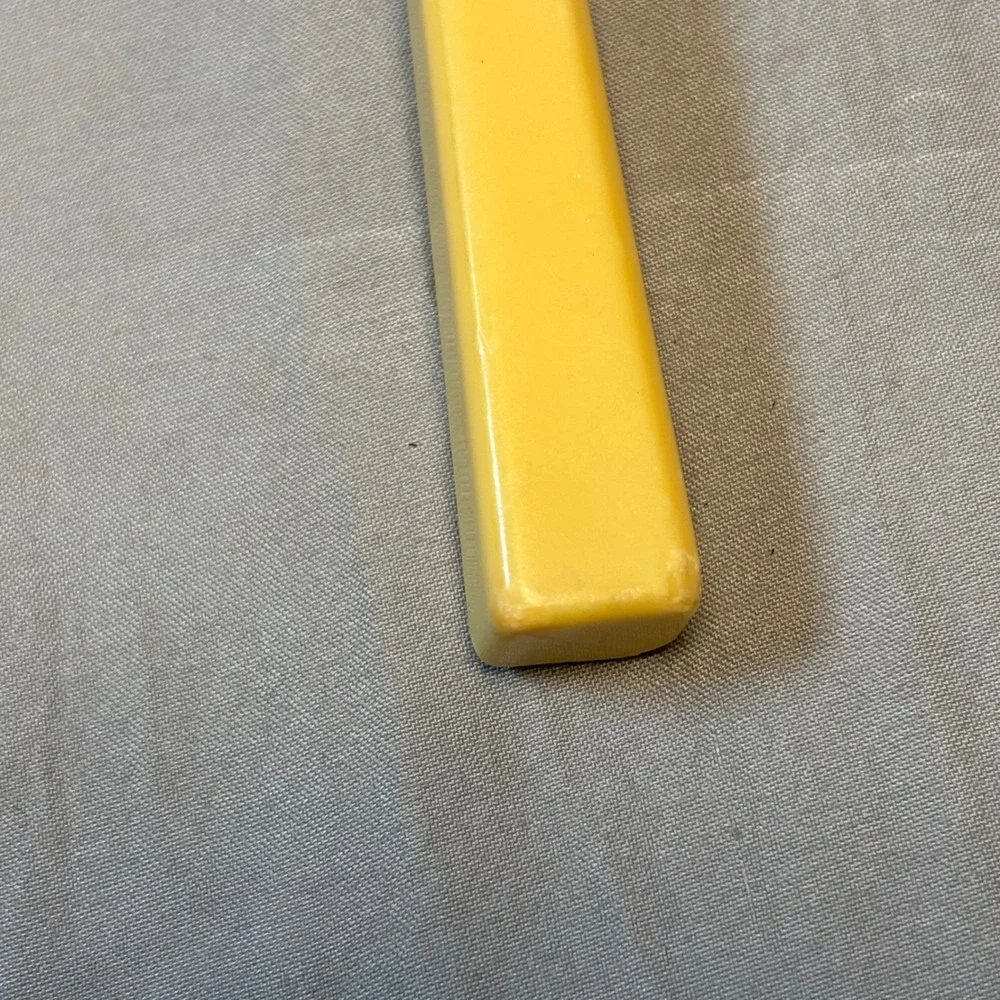 Vintage Goody Round Hair Brush Yellow Handle Black White Bristles Made in USA
